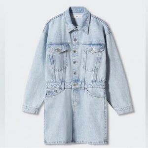 MANGO - DENIM MINI DRESS